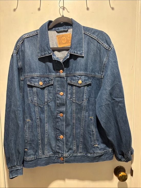 Gap x DOEN Jackets & Blazers - Classic Blue Denim Jacket - Women's Casual Trucker Jacket